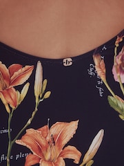 B by Ted Baker Plunge Swimsuit with Tummy Control - Image 5 of 6