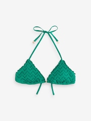 B by Ted Baker Grön Virkad Tri Bikinitopp - Bild 5 av 8