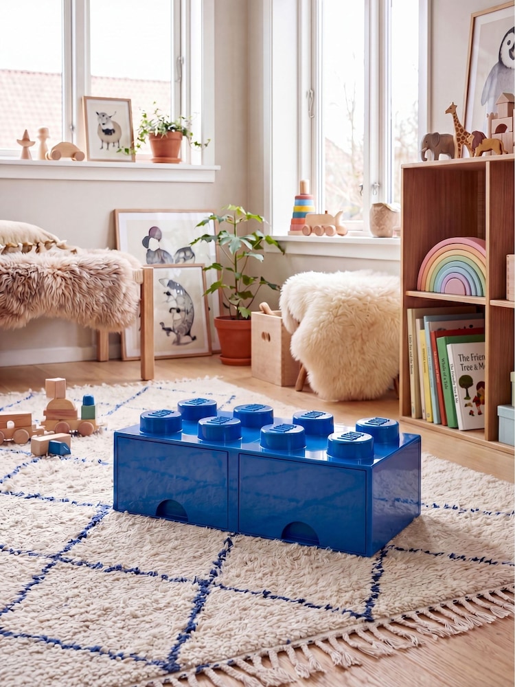 LEGO Bright Blue Drawer 8 Brick Storage - Image 4 of 4