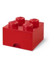 Lego Bright Red Drawer 4 Brick - Image 1 of 4