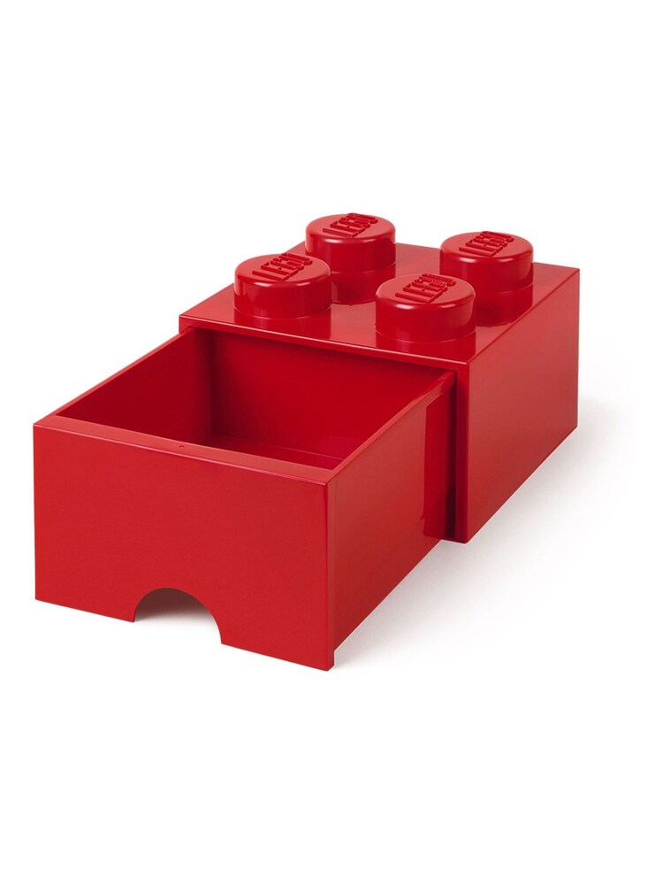 Lego Bright Red Drawer 4 Brick - Image 2 of 4