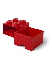 Lego Bright Red Drawer 4 Brick - Image 3 of 4