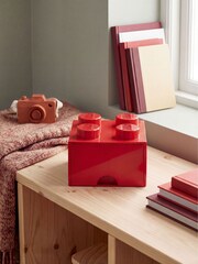 Lego Bright Red Drawer 4 Brick - Image 4 of 4