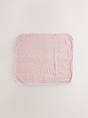 Pink Ditsy Floral Cotton Baby Muslin Blanket - Image 3 of 7