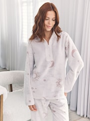 Chelsea Peers Natural Fleece Burnout Cosmic Constellations Sweatshirt & Jogger Co-ord - Image 5 of 6