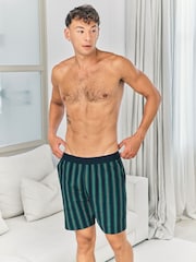 Chelsea Peers Blue Stripe Pyjama Shorts - Image 1 of 6