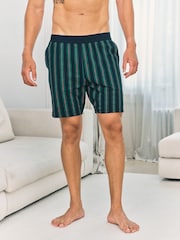 Chelsea Peers Blue Stripe Pyjama Shorts - Image 3 of 6