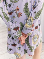 Chelsea Peers Purple Moonlit Forest Print Nightshirt - Image 5 of 5