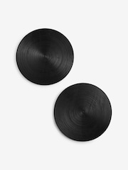 Set of 2 Black Bronx Etched Wooden Placemats - Image 3 of 3