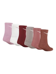 Nike Rust Brown Little Kids Socks 6 Pack - Image 2 of 3