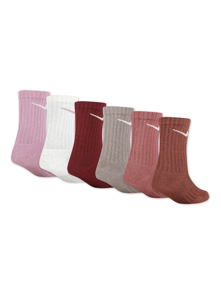 Nike Rust Brown Little Kids Socks 6 Pack - Image 2 of 3