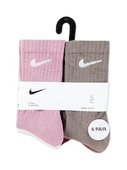 Nike Rust Brown Little Kids Socks 6 Pack - Image 3 of 3