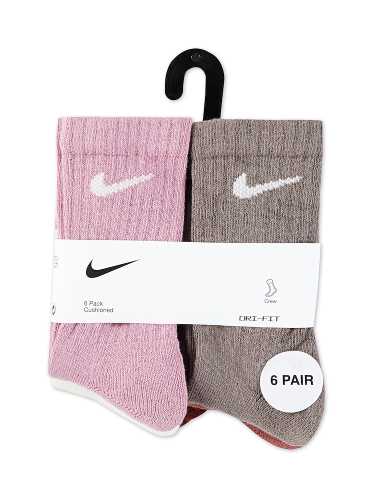 Nike Rust Brown Little Kids Socks 6 Pack - Image 3 of 3
