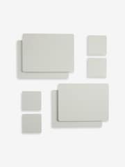 Set of 4 Natural Wooden Placemats and Coasters - Image 3 of 3