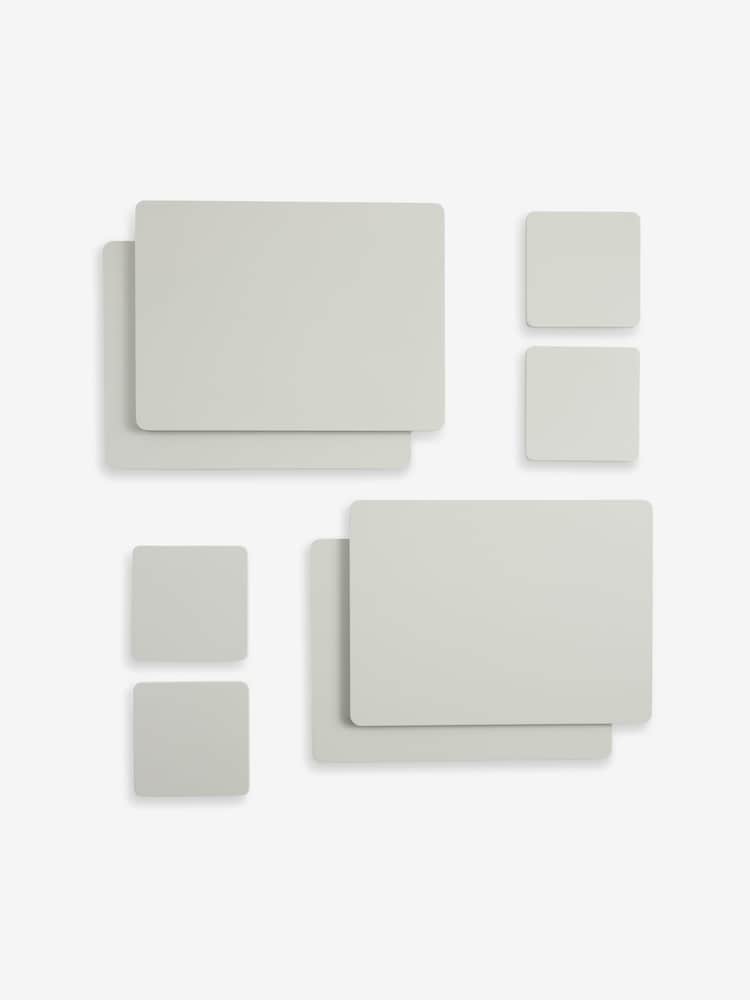 Set of 4 Natural Wooden Placemats and Coasters - Image 3 of 3 Set of 4 Natural Wooden Placemats and Coasters - Image 3 of 3