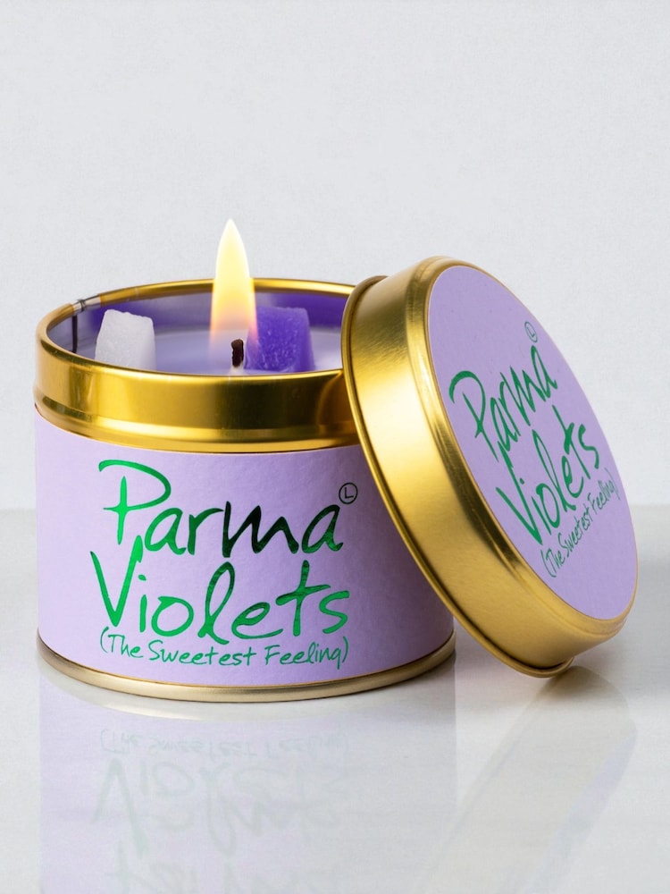 Lily-Flame Parma Violets Scented Candle Tin - Image 1 of 3 Lily-Flame Parma Violets Scented Candle Tin - Image 1 of 3