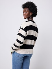 SCAMP & DUDE Cream Cardigan with Bold Stripe - Image 2 of 5