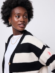 SCAMP & DUDE Cream Cardigan with Bold Stripe - Image 3 of 5