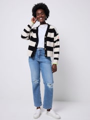 SCAMP & DUDE Cream Cardigan with Bold Stripe - Image 5 of 5