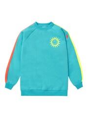 SCAMP & DUDE Green Kids Colourblock Sweatshirt - Image 1 of 2