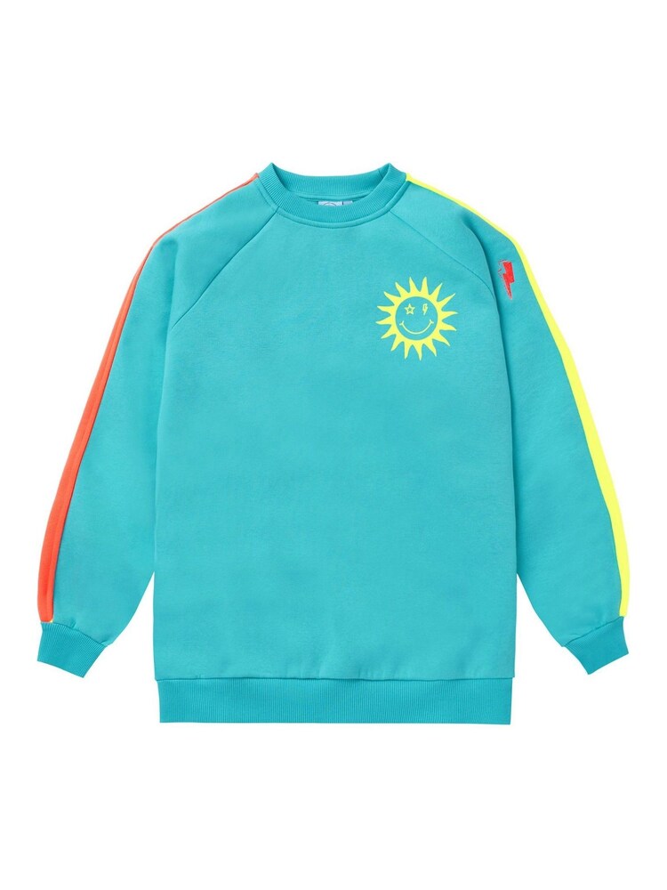 SCAMP & DUDE Green Kids Colourblock Sweatshirt - Image 1 of 2