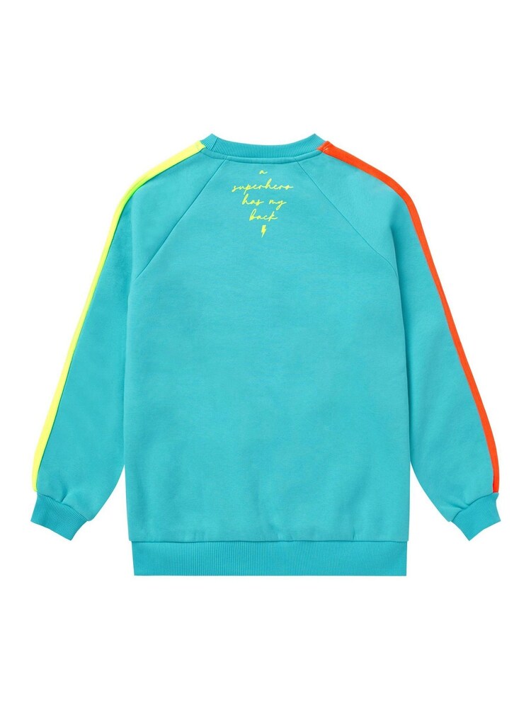 SCAMP & DUDE Green Kids Colourblock Sweatshirt - Image 2 of 2