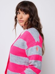 SCAMP & DUDE Grey Cardigan with Bold Stripe - Image 4 of 5