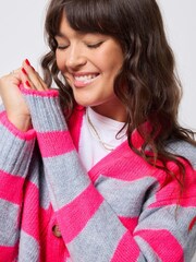 SCAMP & DUDE Grey Cardigan with Bold Stripe - Image 5 of 5