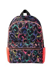 SCAMP & DUDE Grey Backpack with Rainbow Shadow Leopard & Lightning Bolt - Image 1 of 3