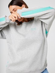 SCAMP & DUDE Grey Oversized Sweatshirt Colourblock - Image 3 of 5