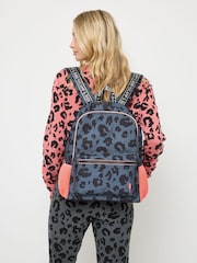 SCAMP & DUDE Grey Leopard Backpack - Image 1 of 5