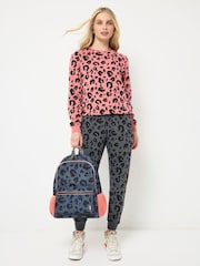 SCAMP & DUDE Grey Leopard Backpack - Image 4 of 5