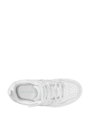Jordan White/Silver Junior Access Court Low Trainers - Image 3 of 4