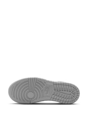 Nike White Grey Junior Dunk Low Trainers - Image 5 of 7