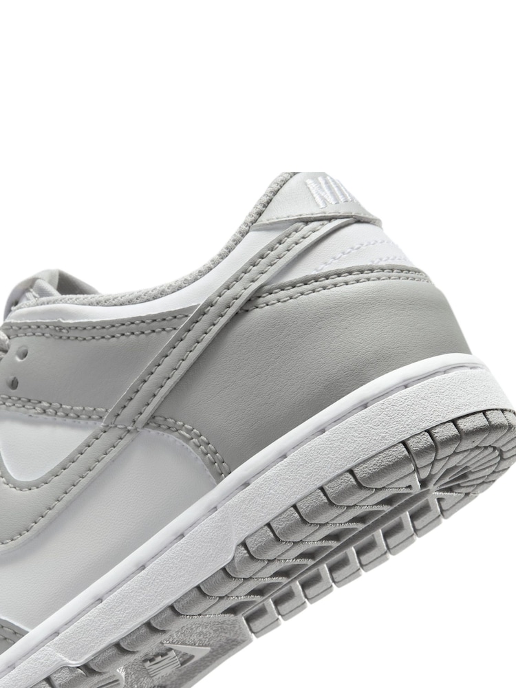 Nike White Grey Junior Dunk Low Trainers - Image 7 of 7 Nike White Grey Junior Dunk Low Trainers - Image 7 of 7