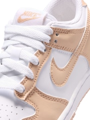 Ağ - Nike Junior Dunk aşağı idman ayaqqabısı - 8şəkildən 8 şəkil