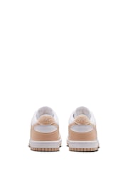 Nike White/Shimmer Youth Dunk Low Trainers - Image 3 of 7