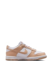 Nike White/Shimmer Youth Dunk Low Trainers - Image 4 of 7