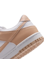 Nike White/Shimmer Youth Dunk Low Trainers - Image 7 of 7