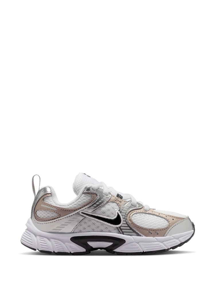 Nike White/Black Junior V5 Runner Trainers - Image 1 of 6 Nike White/Black Junior V5 Runner Trainers - Image 1 of 6