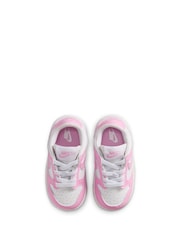 Nike White/Pink Infant Dunk Low Trainers - Image 6 of 9