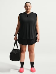 Nike Black Curve One Relaxed Dri-FIT Tank Top - Image 1 of 5