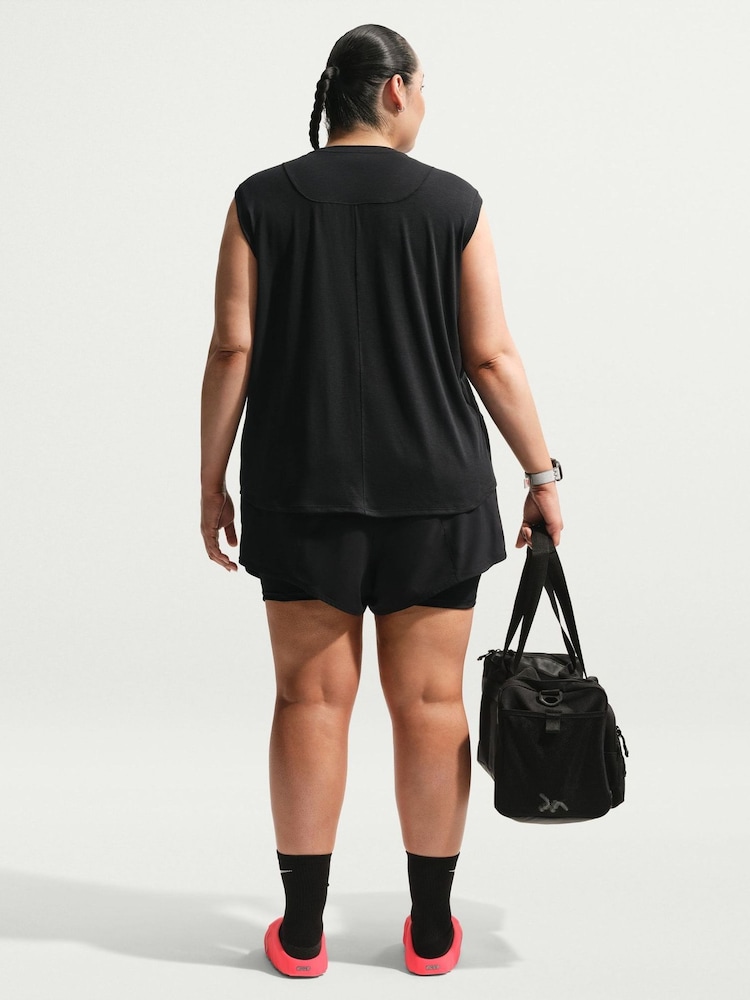 Nike Black Curve One Relaxed Dri-FIT Tank Top - Image 2 of 5