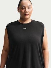 Nike Black Curve One Relaxed Dri-FIT Tank Top - Image 3 of 5