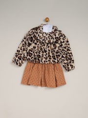Miss Fur Jacket and Dress Outfit Set - Image 1 of 1