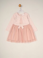 Rosa - Miss Mock Cardigan Dress For Baby - Imagem 1 de 2