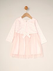Rosa claro - Miss Mock Cardigan Dress For Baby - Imagem 1 de 2