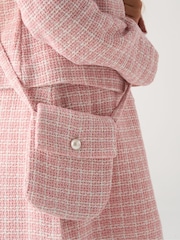 Miss Pink Tweed Check Jacket, Dress and Bag Set - Image 5 of 6
