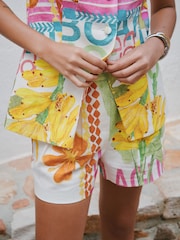 彩色 - Linen Rich Postcard Print Waistcoat - 圖片 6/9