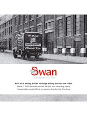 Swan White Aqua Steam Iron with Ceramic Soleplate - Image 4 of 9